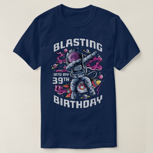 T-shirt Inaugurer Mon 39e anniversaire, 39 Ans Astron (Design devant)