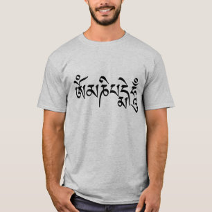 T-shirt Incantation de bourdonnement de l'OM Mani Padme