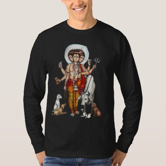T-shirt Incantation de Dattatreya/Guru des hommes (Devant)