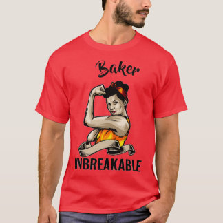 T-shirt Incassable Baker Drôle Cadeau Anniversaire Pour Ba