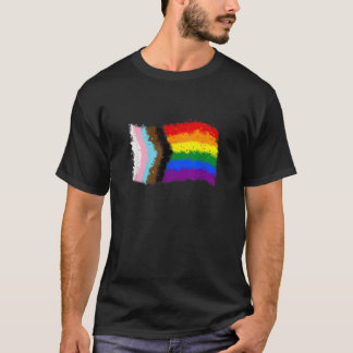 T-shirt Inclus Gay pride de la fierté de progrès LGBTQ plu