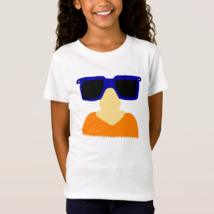 T-Shirt Incognito Moustache & lunettes Filles Poupée bébé