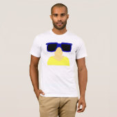 T-shirt Incognito Moustache & lunettes Hommes Crew Neck Te (Devant entier)
