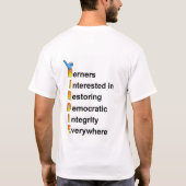 T-shirt inconditionnel pour DNC (Dos)