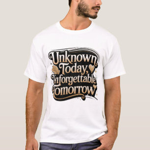 T-shirt Inconnu aujourd'hui, inoubliable demain