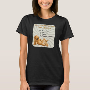 T-shirt Incontournables d'un Influenceur Golden Retriever