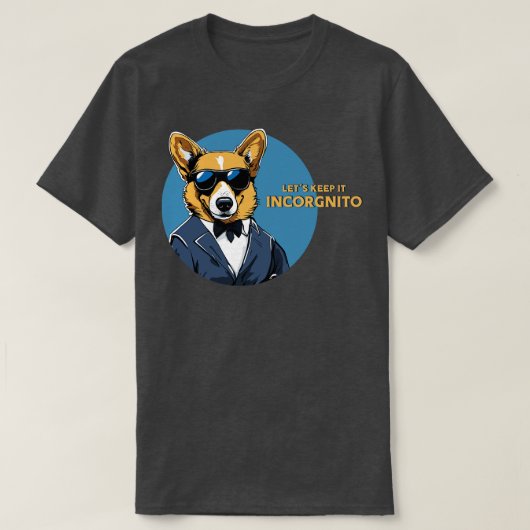 T-shirt Incorgnito Corgi (Design devant)