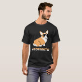T-shirt Incorgnito Dog Cool Pembroke Welsh Corgi Sunglasse (Devant entier)