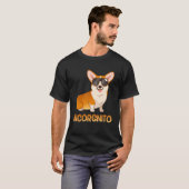 T-shirt Incorgnito Funny Corgi Dog Lover (Devant entier)