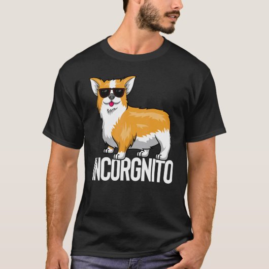 T-shirt Incorgnito Incognito Corgi (Devant)
