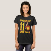 T-shirt Incroyable 11 Ans Depuis 2014 11e Anniversaire Sof (Devant entier)