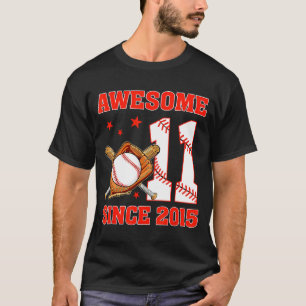 T-shirt Incroyable depuis 2015 11 ans garçons anniversaire