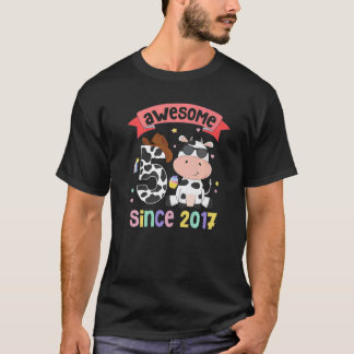 T-shirt Incroyable Depuis 2017 Bébé Fille 5ème Tenue d'ann