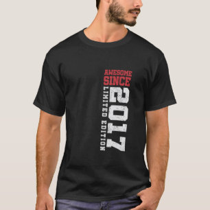 T-shirt Incroyable depuis 2017 Cadeaux pour 8 ans Vintage