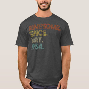 T-shirt Incroyable depuis mai 1954 Vintage 68e anniversair