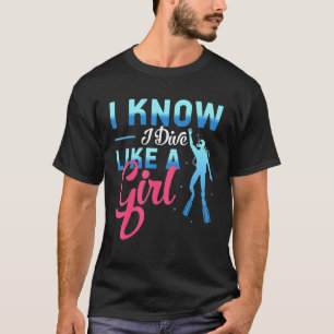 T-shirt Incroyable, je sais que je plonge comme une fille