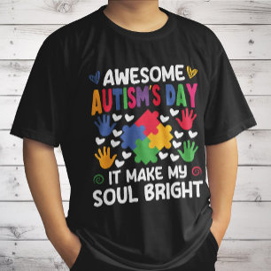T-shirt Incroyable journée de l'autisme qui illumine mon â