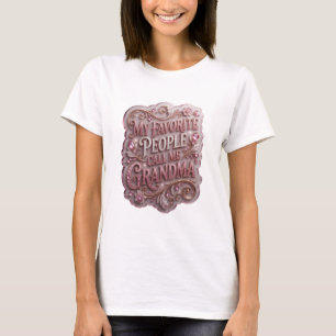 T-shirt Incroyable Or MES GENS PRÉFÉRÉS M'APPELLENT MAMIE