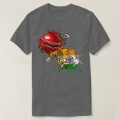 T-shirt Inde Cricket1 (Design devant)