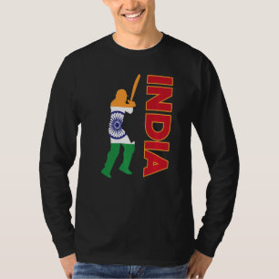 T-shirt Inde Cricket Inde Drapeau Inde Cricket Équipe indi