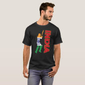 T-shirt Inde Cricket Inde Drapeau Inde Cricket Équipe indi (Devant entier)