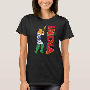 T-shirt Inde Cricket Inde Drapeau Inde Cricket Équipe indi