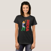 T-shirt Inde Cricket Inde Drapeau Inde Cricket Équipe indi (Devant entier)