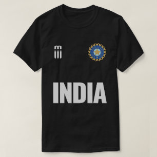 T-shirt Inde Cricket National Fan Team Jersey Cadeau Indie