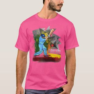T-shirt Inde Cricket National Fans Team Jersey Baseball