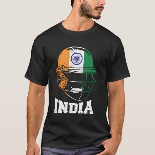 T-shirt Inde Cricket Pour Les Fans Jersey Cricket Indien (Devant)