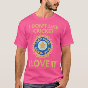 T-shirt Inde Cricket Supporters Inde Fans de cricket