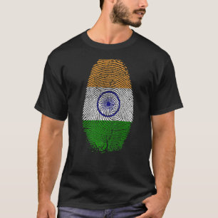 T-shirt Inde Drapeau Empreinte Il Est Dans Mon Adn Pour In