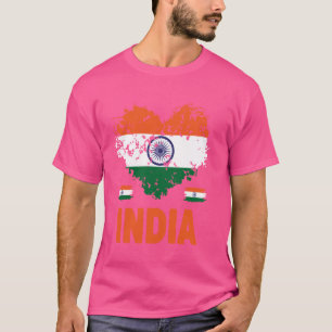 T-shirt Inde Drapeau Idée de tenue pour enfants et nouveau