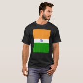 T-shirt Inde Drapeau Souvenir Patrimoine Voyage (Devant entier)