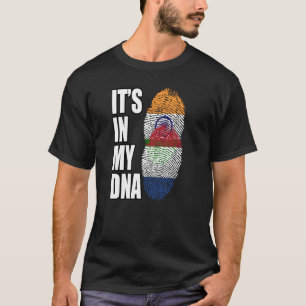 T-shirt Inde Et Pays-Bas Mélangent Le Patrimoine De L'ADN