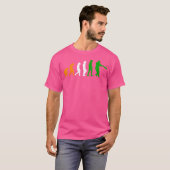 T-shirt Inde Évolution du joueur de cricket Inde Équipe de (Devant entier)