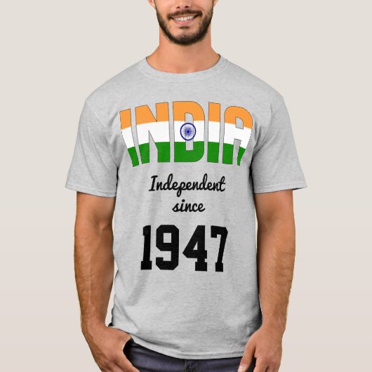 T-shirt Inde Fête de l'indépendance du drapeau (Devant)