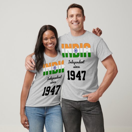 T-shirt Inde Fête de l'indépendance du drapeau (Unisexe)