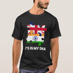 T-shirt Inde Fier Jour du Drapeau Hindi Puzzle Ashoka Chak