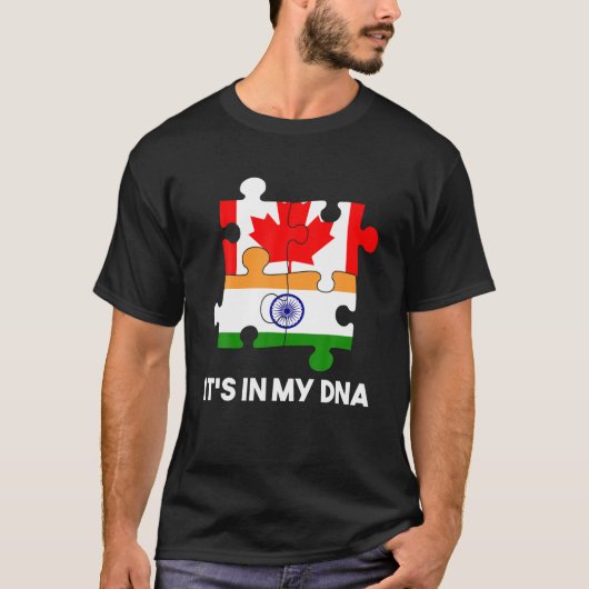 T-shirt Inde Fier Jour du Drapeau Hindi Sikh Canada Pu can (Devant)