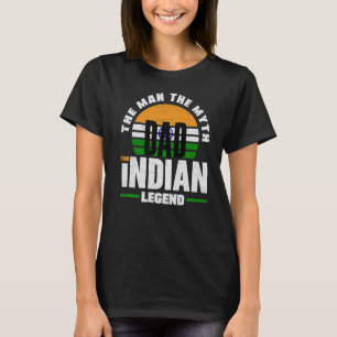 T-shirt Inde Inde Inde Inde Fête des pères drapeau Premium