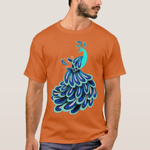 T-shirt Inde Oiseau ornemental Cadeau animal Peacock