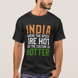 T-shirt Inde Pour L'Inde Vacancier Inde Voyageur Et Indi