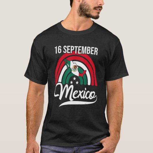 T-shirt Indépendance mexicaine 16 sept 2022 Mexique Pride  (Devant)