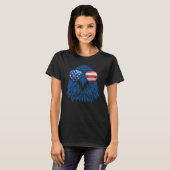 T-shirt Independence Day American Flag Eagle 4th Of July (Devant entier)
