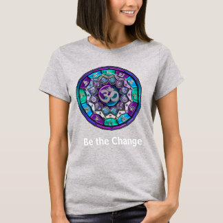 T-shirt Independence Mandala ~ Be The Change of Purple