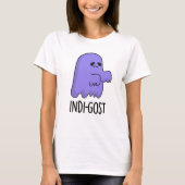 T-shirt Indi-gost Funny Halloween Indigo Ghost Pun (Devant)