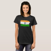T-shirt India Flag for Proud German Indian (Devant entier)