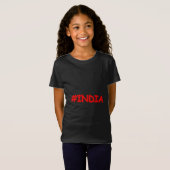 T-Shirt "#India" Joli design. Commandez dès maintenant (Devant entier)