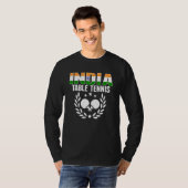 T-shirt India Table Tennis Indian Ping Pong Supporter Sp (Devant entier)